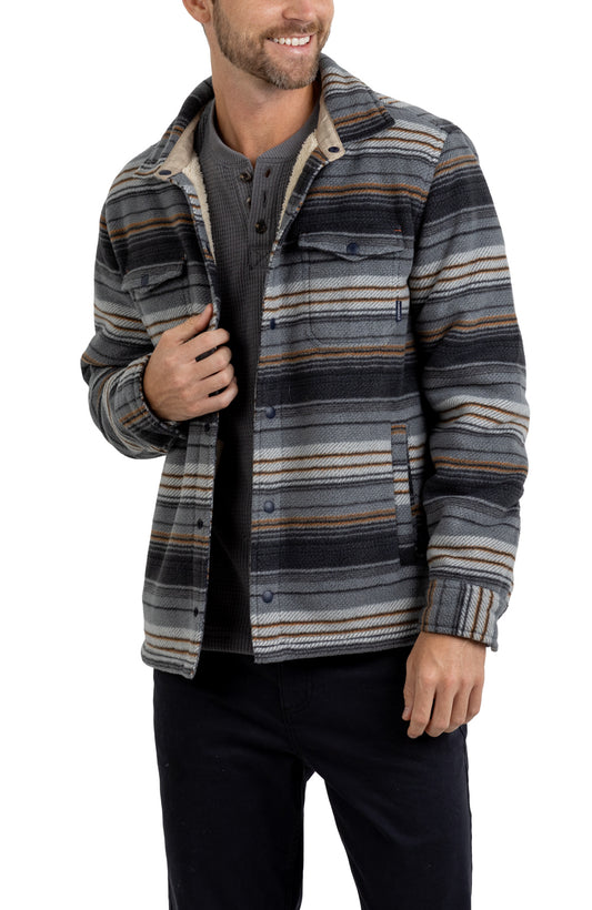 EDGEWOOD FLEECE/SHERPA BONDED FLANNEL LS SHIRT