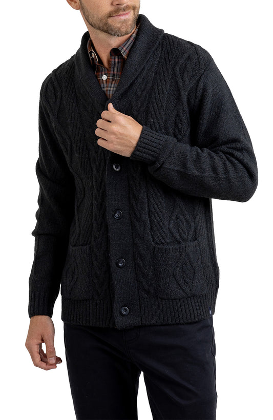 THE PINEBROOK SHAWL COLLAR CARDIGAN SWEATER